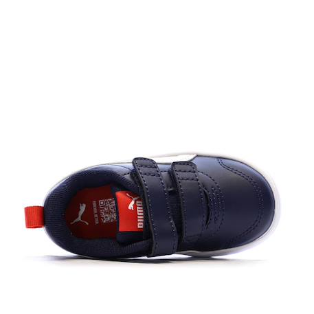 Baskets courtflex v3 v inf Marine+Puma marine puma blanc rouge 4 - vertbaudet enfant 