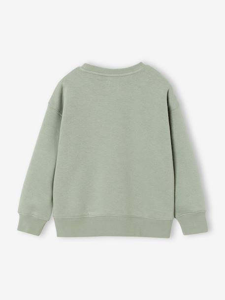 Lot de 2 sweats garçon col rond vert sauge 3 - vertbaudet enfant 