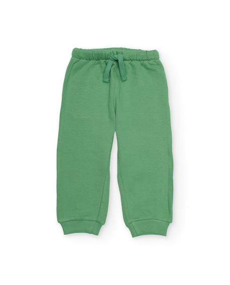 Ensemble garçon en maille avec capuche dinosaure Vert 4 - vertbaudet enfant 