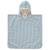 Poncho de plage anti-uv rayures & crabes Bleu, blanc, orange 1 - vertbaudet enfant 