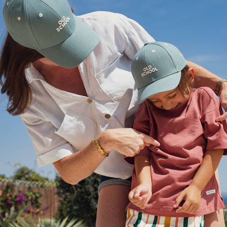 Casquette enfant old school bleu (9-24 mois) Bleu, blanc 6 - vertbaudet enfant 