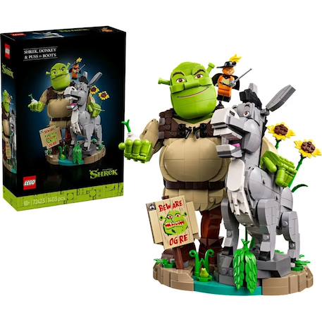 Shrek, l'âne et le chat 72423 Multicolore 1 - vertbaudet enfant 