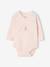 Lot de 2 bodies naissance manches longues cappuccino+rose pâle+vert sauge 9 - vertbaudet enfant 