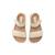 Sandales filles synthétique fermeture adhésive barefoot Blanc mate 2 - vertbaudet enfant 