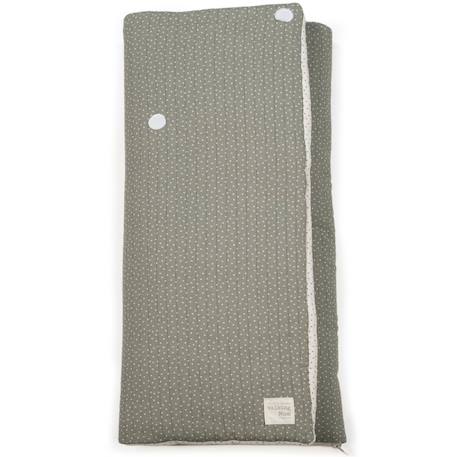 Sac d’emmaillotage bébé en coton avec fermeture enveloppe et zip pieds Vert, écru 2 - vertbaudet enfant 