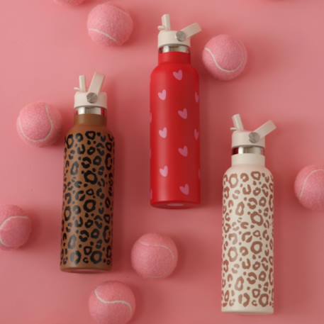 Gourde isotherme léopard marron (600 ml) Ecru, marron+Marron, noir 3 - vertbaudet enfant 