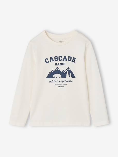 Lot de 3 T-shirts manches longues garçon caramel+lilas+rouille+vert sauge 2 - vertbaudet enfant 