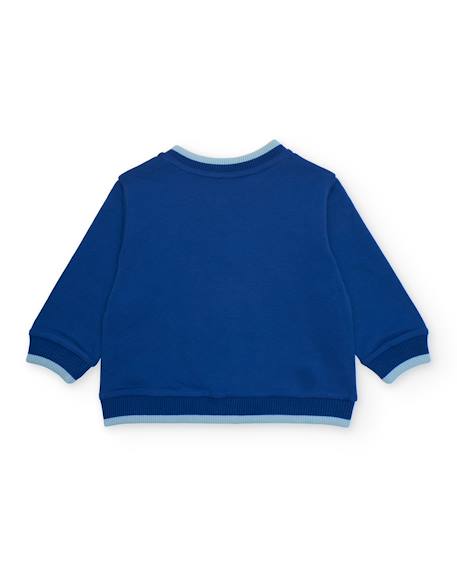 Sweat pour garçon en maille avec fermeture zippée Bleu 2 - vertbaudet enfant 