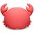 Veilleuse théo le crabe Rouge corail 2 - vertbaudet enfant 