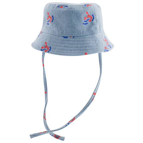 Bob bébé réversible lobster forever denim (3-6 mois) Denim, orange 5 - vertbaudet enfant 