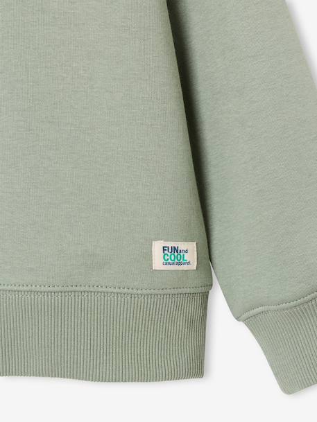 Lot de 2 sweats garçon col rond vert sauge 4 - vertbaudet enfant 