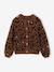 Gilet fille motif maille mousseuse chocolat+écru+marron+vert 7 - vertbaudet enfant 