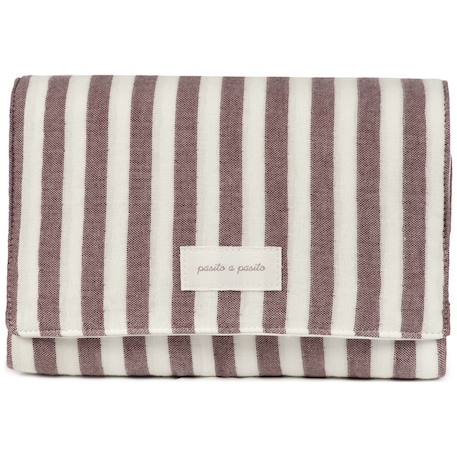 Tapis à langer cherry rayé Mauve 1 - vertbaudet enfant 