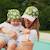 Casquette enfant flower power vert (9-24 mois) Vert, rose, jaune 4 - vertbaudet enfant 