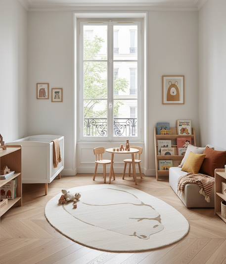 Tapis enfant avec effet relief orso Beige sable 2 - vertbaudet enfant 