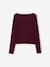 Lot de 2 t-shirts en côtes fille bordeaux+gris chiné 4 - vertbaudet enfant 