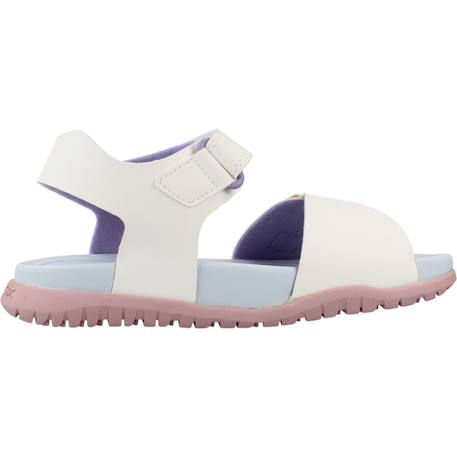 Sandales fille modèle j sandal fusbetto gi Blanc c0653+Bleu c4268 1 - vertbaudet enfant 