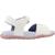 Sandales fille modèle j sandal fusbetto gi Blanc c0653+Bleu c4268 1 - vertbaudet enfant 
