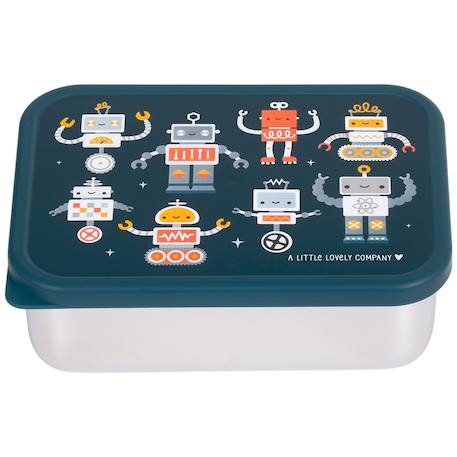 Lunch box en acier inoxydable robots Bleu, orange, rouge 2 - vertbaudet enfant 