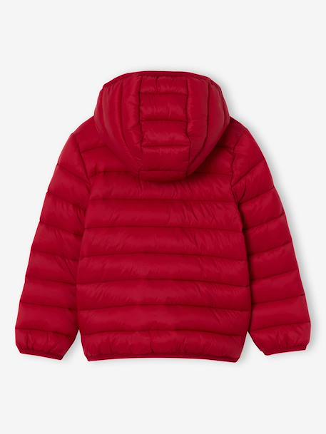 Doudoune garçon légère à capuche bleu grisé+bleu moyen+bordeaux+marine+noir+noisette+noix de pécan+olive+rouge+vert émeraude 13 - vertbaudet enfant 