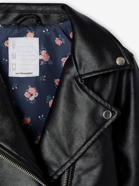 Veste perfecto fille noir 3 - vertbaudet enfant 