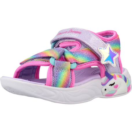 Sandales enfant unicorn dreams – design licorne confortable Rose+Violet lvmt 10 - vertbaudet enfant 