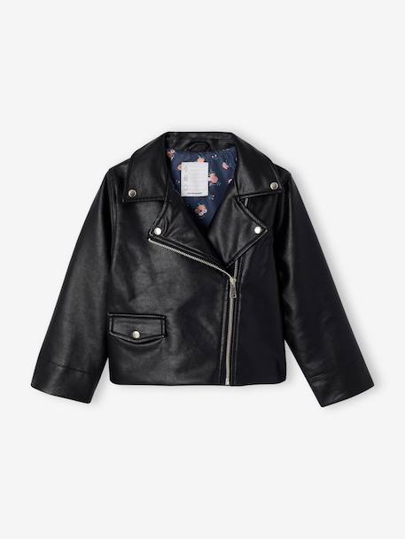 Veste perfecto fille noir 1 - vertbaudet enfant 
