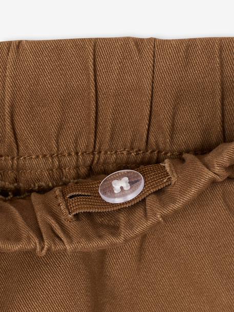 Pantalon garçon battle facile à enfiler bleu glacier+kaki foncé+noisette+taupe 22 - vertbaudet enfant 