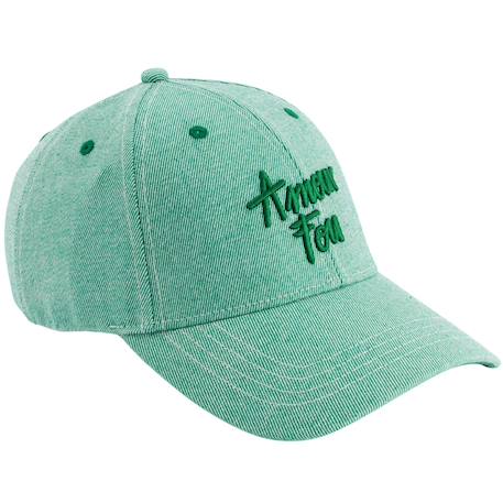 Casquette enfant amour fou denim vert (9-24 mois) Vert 1 - vertbaudet enfant 