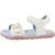 Sandales fille modèle j sandal fusbetto gi Blanc c0653+Bleu c4268 2 - vertbaudet enfant 