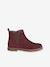Boots enfant fille cuir élastiquées et zippées bordeaux+camel+marine+or 2 - vertbaudet enfant 