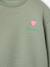 Sweat fille motif imprimé anthracite+corail+pivoine+sauge+vanille+violine 21 - vertbaudet enfant 