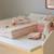Lot de 4 mini langes bows (30 x 30 cm) Ecru, rose 2 - vertbaudet enfant 