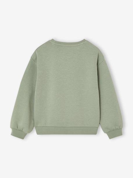 Sweat fille motif imprimé anthracite+corail+pivoine+sauge+vanille+violine 20 - vertbaudet enfant 