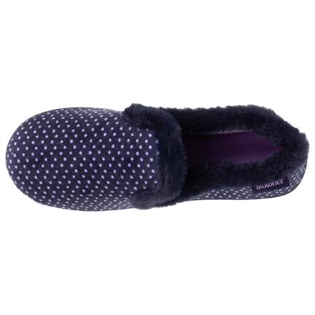 Chaussons charentaises très confortables, soutien voûte plantaire, mémoire de forme Pois 2 - vertbaudet enfant 