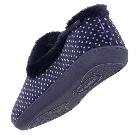 Chaussons charentaises très confortables, soutien voûte plantaire, mémoire de forme Pois 5 - vertbaudet enfant 