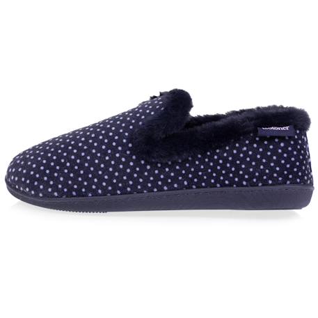 Chaussons charentaises très confortables, soutien voûte plantaire, mémoire de forme Pois 3 - vertbaudet enfant 