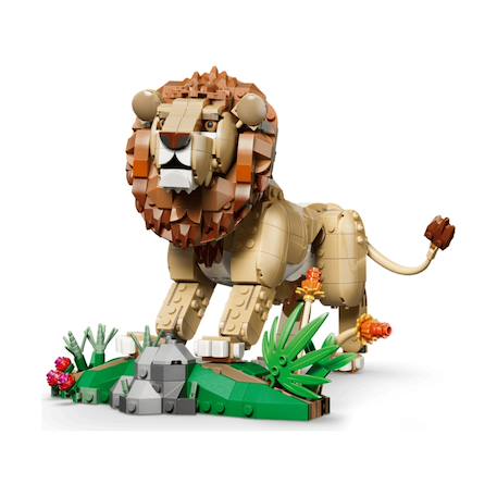 Creator 3 en 1 animaux sauvages : le lion majestueux 31386 Multicolore 4 - vertbaudet enfant 