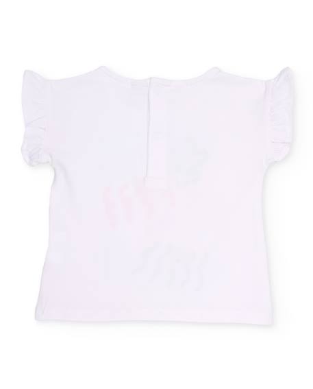 Ensemble fille en maille avec imprimé de méduses Blanc 4 - vertbaudet enfant 