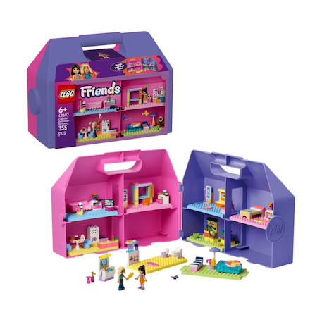 Friends la maison de poupée dans la valise créative 42697 Multicolore 2 - vertbaudet enfant 