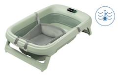 Baignoire bébé indigo plus, avec thermomètre intégré - vertbaudet enfant Puériculture-Toilette de bébé-Baignoire bébé indigo plus, avec thermomètre intégré