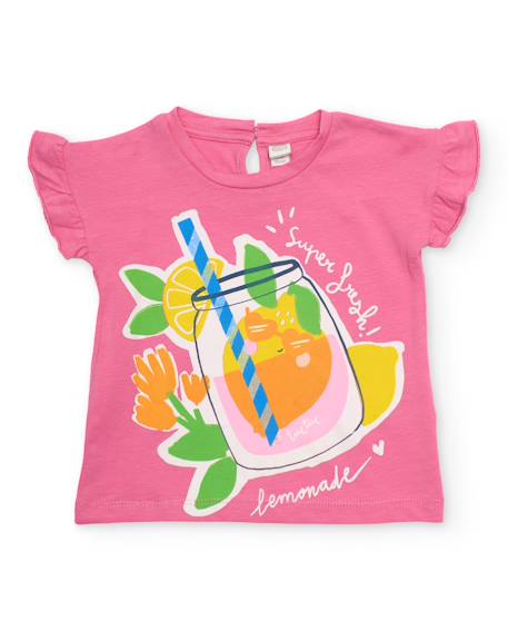 Ensemble fille en maille avec design estival Rose 2 - vertbaudet enfant 