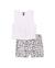 Ensemble fille en maille avec applications brillantes Blanc 1 - vertbaudet enfant 