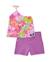 Ensemble fille en maille au design asymétrique Rose 1 - vertbaudet enfant 