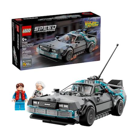Speed champions la machine à remonter le temps de retour vers le futur 77256 Gris 1 - vertbaudet enfant 