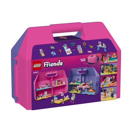 Friends la maison de poupée dans la valise créative 42697 Multicolore 5 - vertbaudet enfant 