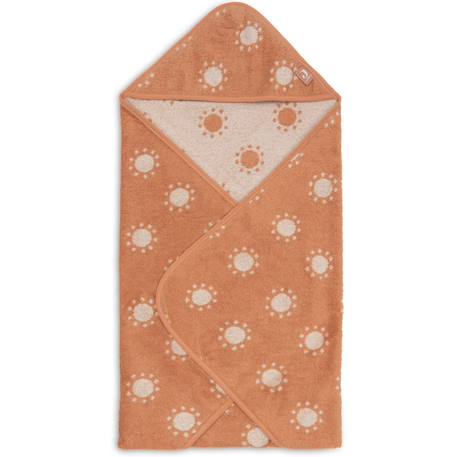 Cape de bain éponge en coton 75x75cm Corail, beige+Marron clair+Nougat+Vert 1 - vertbaudet enfant 