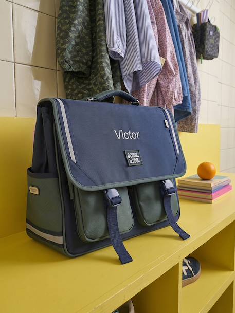 Cartable garçon personnalisable bleu foncé 7 - vertbaudet enfant 