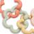 Anneaux de dentition en silicone flowers Rose, jaune, vert d'eau 4 - vertbaudet enfant 