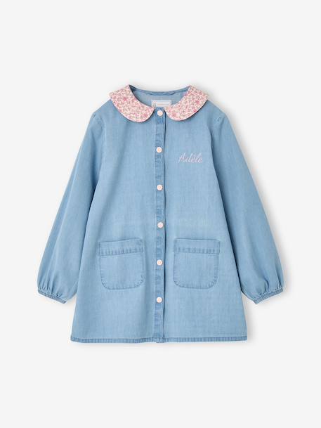Tablier fille personnalisable bleu jean 7 - vertbaudet enfant 